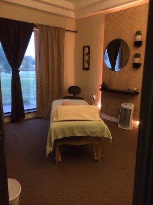 Just one of our relaxing Massage Rooms