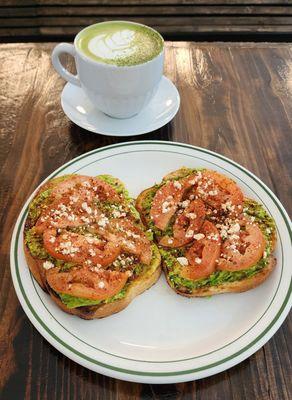 Avocado Toasts and Matcha