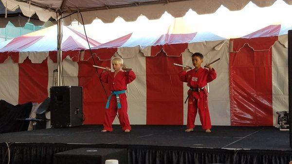 Our youngest Demo Team at the Harvest Festival, St. James Catholic School-10/21/17