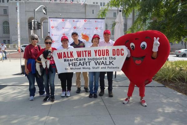 2013 Heart Walk with Dr. Michael Wong and staff