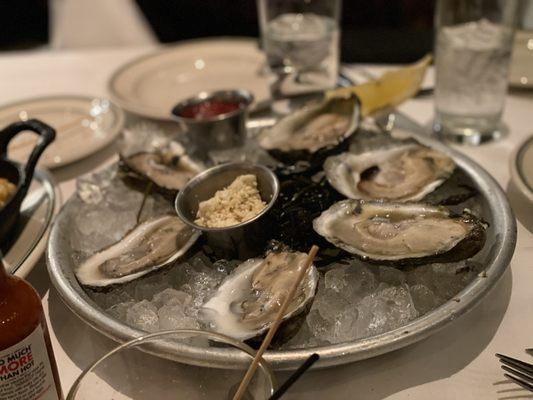 Oysters on the halfshell