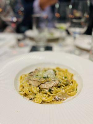 Tagliatelle with wild truffle mushroom butter