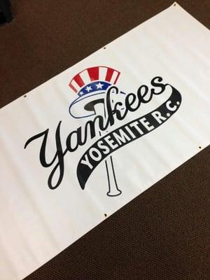 Absolutely loving the Yankees team banner!