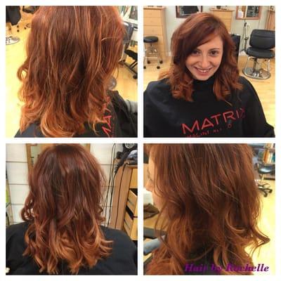 #balayage redhead copper