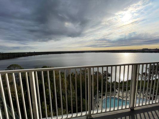 Good morning! Lake Bryan view from the balcony