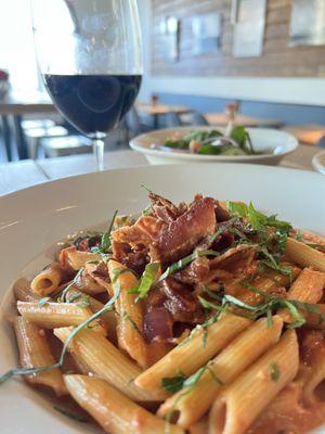 Pasta ala Vodka in a Rose sauce