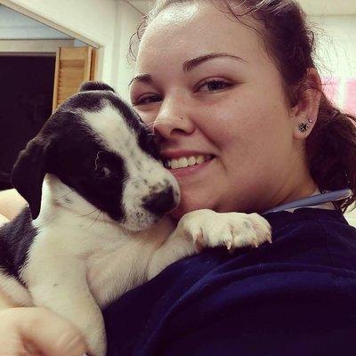 Beth, with another one of our precious patients