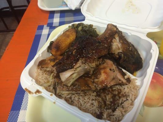 Jerk chicken is the bomb!