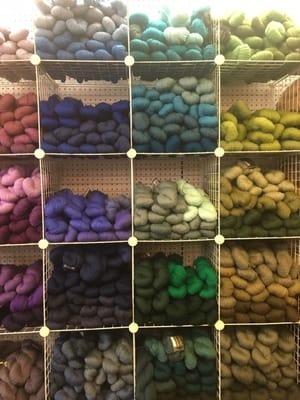 The wall of yarn.