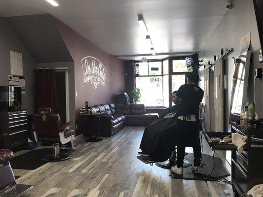 Dope, clean barbershop.