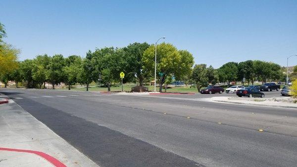 A perspective photo from Sandy Ridge Drive.