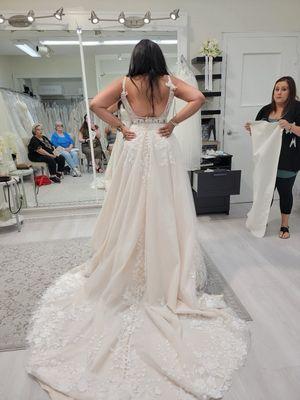 *not my dress* but the back room for trying on