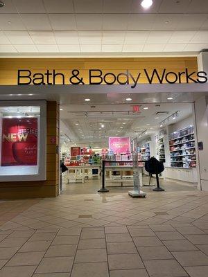 This is the entrance to Bath & Body Works in the Wyoming Mall Wilkes Barre Pa.