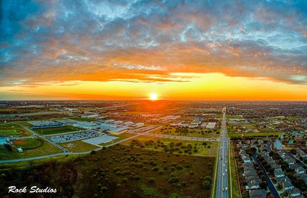 Sunset in Round Rock, Texas