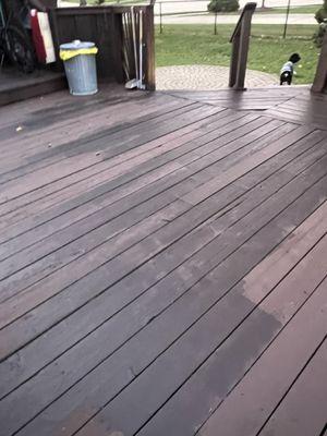 More examples of how he left our deck