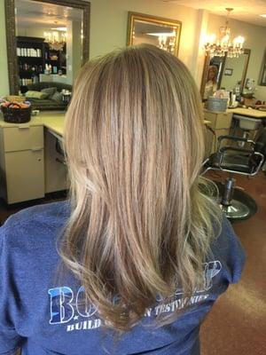 Hair by Chelsea (highlights base color and balayage)