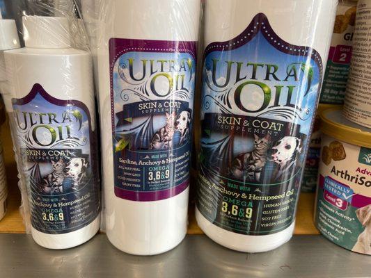 This oil is AMAZING! Our dogs coat gets compliments every time he goes out