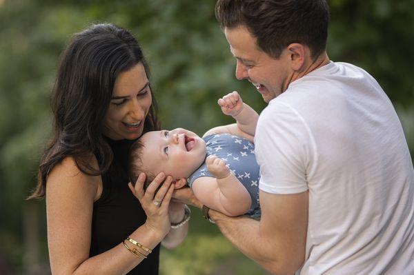 Outdoor family portrait session