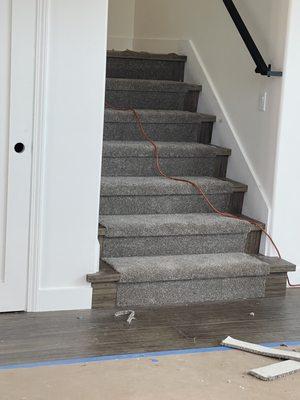 Carpet for the stairs.