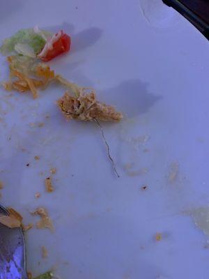 I found this paper clip in my chicken.