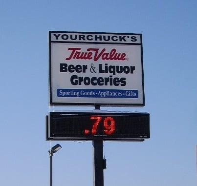 Pylon Sign for Yourchuck's True Value in Siren, WI