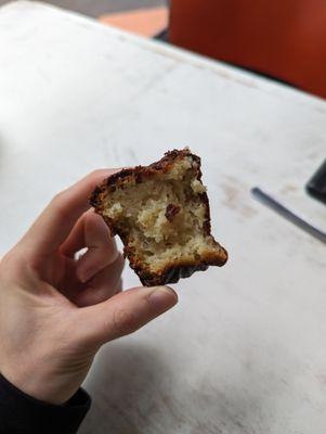 Inside of hot canele