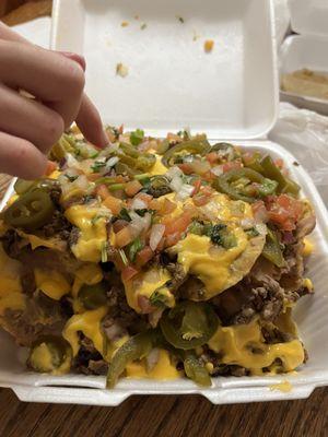 Nachos. It's huge.