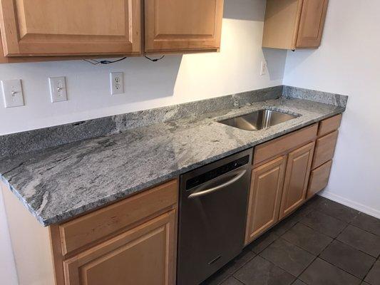 We love our granite counter from Caliber!