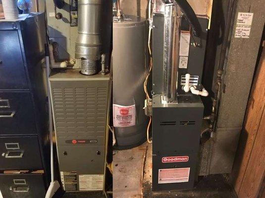 Before & After Furnace Installation in Annapolis, MD