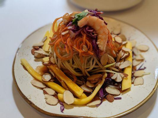 Papaya shrimp salad