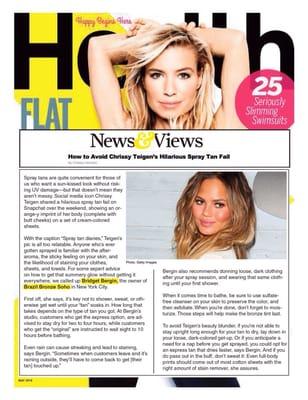 Health Mag interviews Owner Bridget Bergin on how to keep a flawless tan!