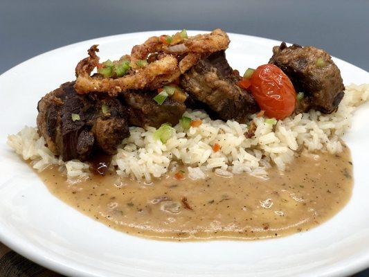 Southern Oxtails Jasmine Rice and gravy