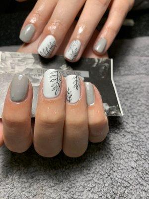 matte gel nails