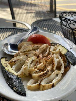 Grilled calamari