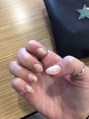 Lumpy uneven nail shape