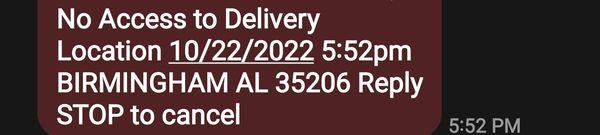 Usps text message. I didn't include my tracking.