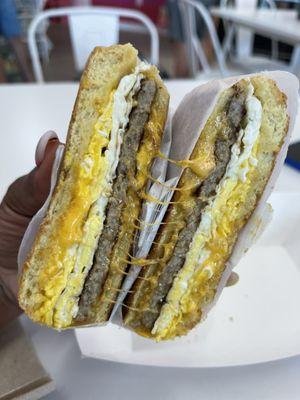 Sausage egg and cheese