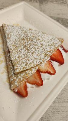 Strawberry cheesecake crepe