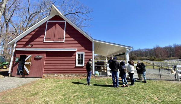 Farm store and feeding/petting pen