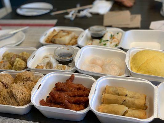 Assortment of dim sum