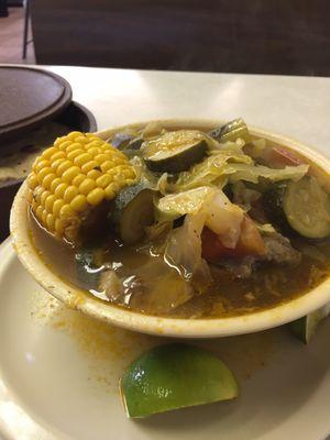 The biggest bowl of beef soup I've ever seen! Yum Yum