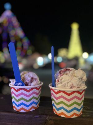 Cranberry cheesecake and butterbeer