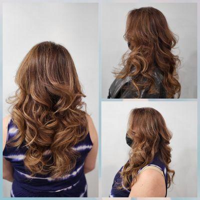 Color and perm by Sue