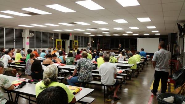 Outside of school hours, the cafeteria can be used for community events...lots of space & seating!