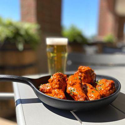 Wings & Beer on the Patio