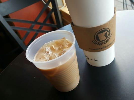 Peanut butter latte side of ice,  amazing!