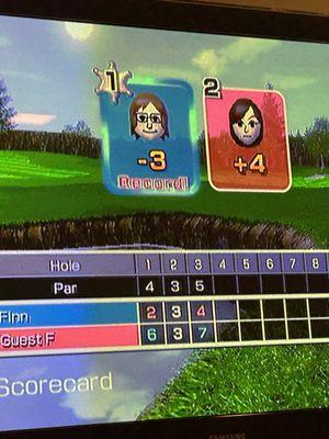 Damn I'm cracked at Wii golf