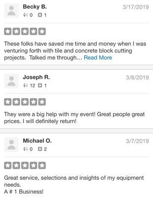 5-Star Yelp Reviews