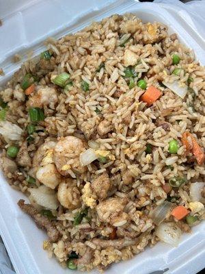 Eastern Special Fried Rice (chicken, shrimp and pork) requested no bean sprouts