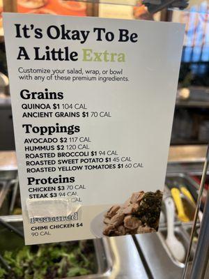 Protein menu 12/30/24